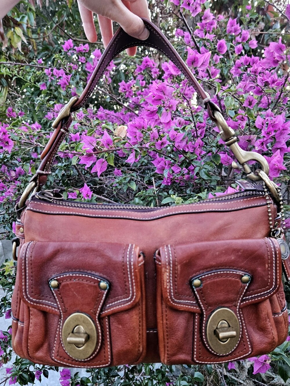 Coach Legacy 65th Anniversary Shoulder Bag Legacy Stripe Interior 10328